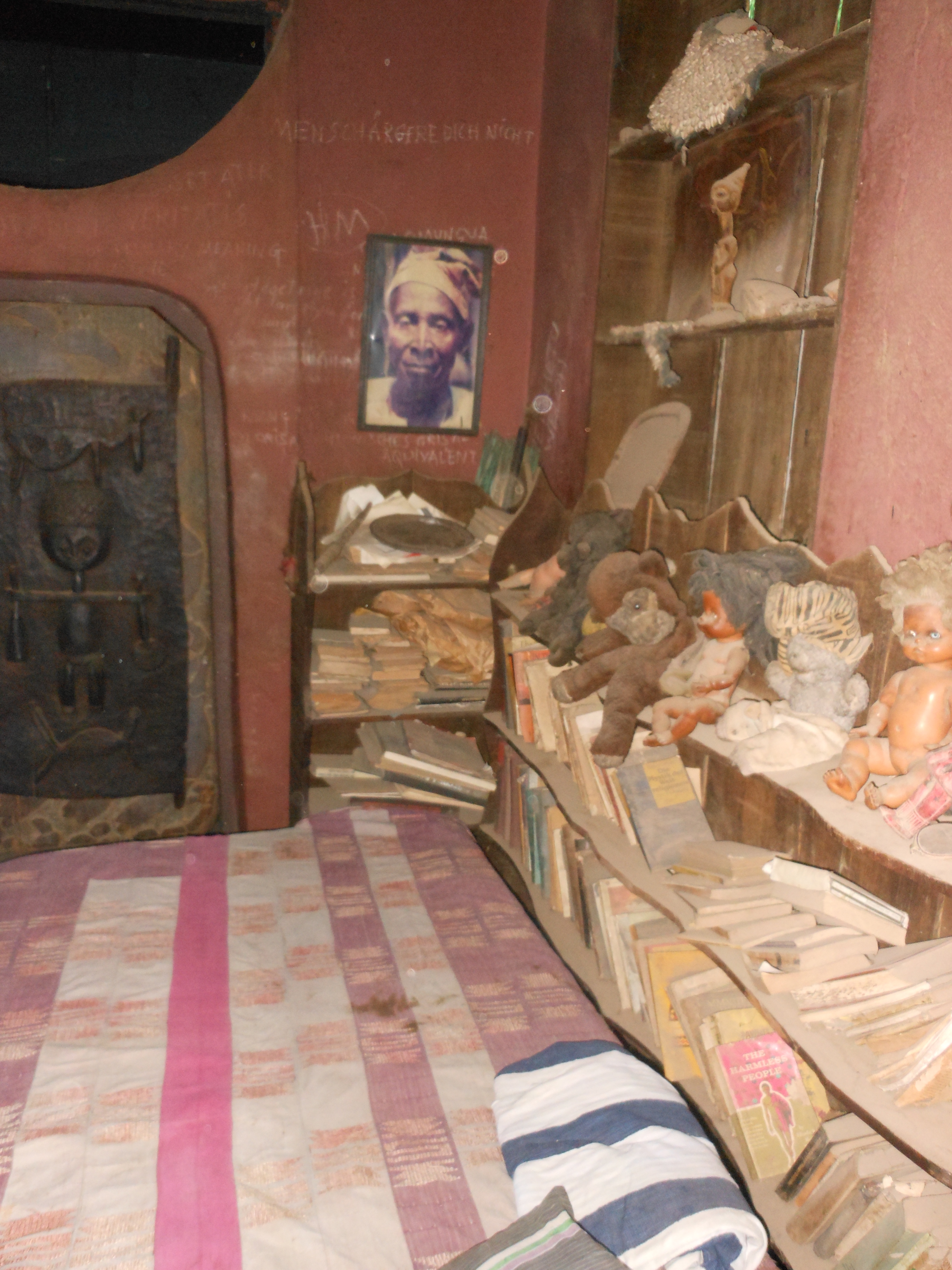 Susanne Wenger's home bedroom Osogbo Nigeria 